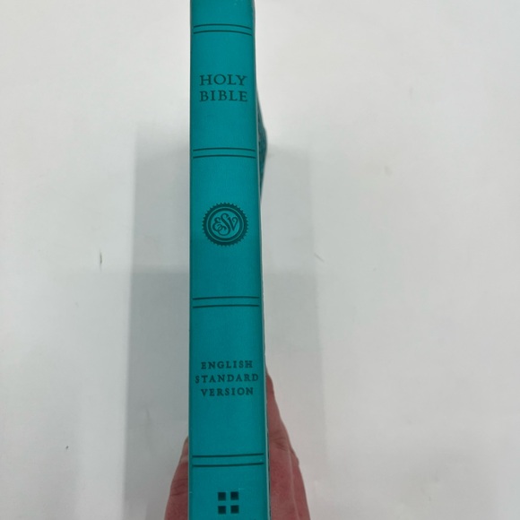 Holy Bible Turquoise Floral English Standard Version Crossway Book Wheaton IL - Picture 2 of 15